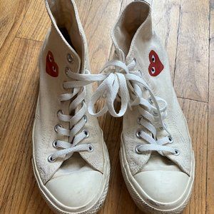 Comme des Garcons PLAY x Chuck Taylor / Converse high top sneakers - sz W9